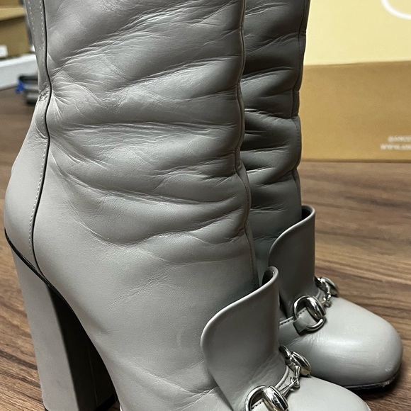 Gucci boots, authentic 100%, size 36 1/2, leather Horsebit Ankle Boots, no box - Picture 3 of 10